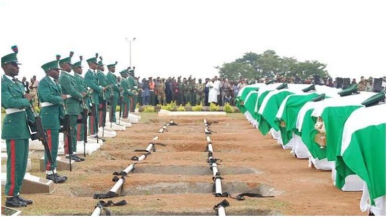 Nigerian army buries 12 soldiers killed in Benue