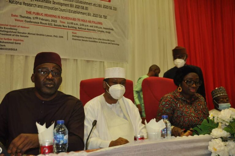 Public hearing  on the Bill for Nigeria Building and Road Research Institute at the National Assembly