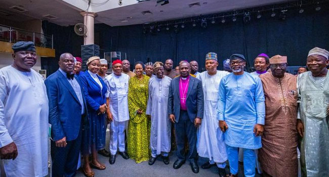 Udated: Tinubu meets CAN leaders, says he will not govern on basis of religion if elected president