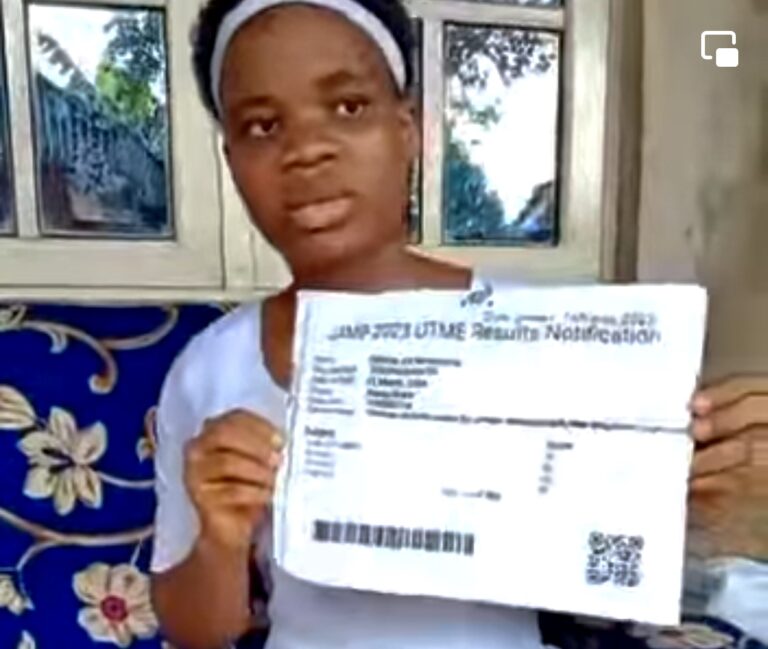 Anambra school girl dismisses JAMB’s allegation that she manipulated UTME result