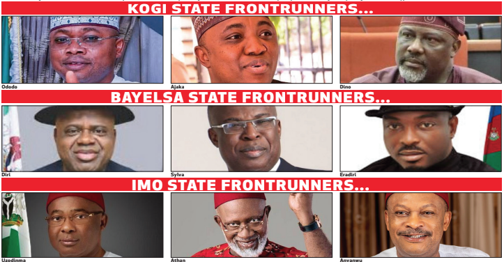 Tension, fear, as Bayelsa, Imo, Kogi, elect governors today