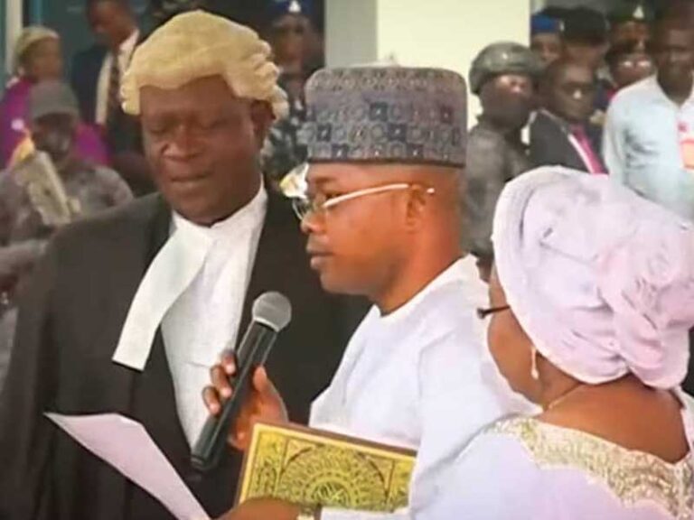 Ododo sworn in as Kogi governor, says his administration will be open, firm, rugged