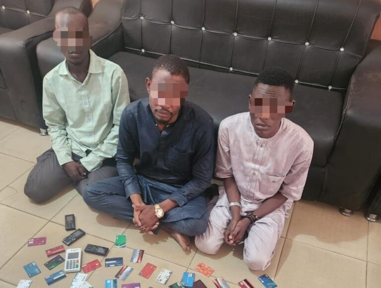 Three suspected ATM  fraudsters arrested in Kaduna, POS machine, 54 cards, recovered